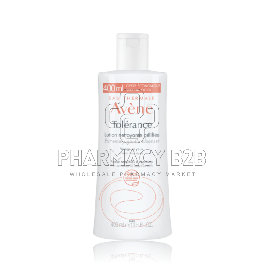 AVENE Tolerance Lotion Nettoyante Gelifiee Λοσιόν Καθαρισμού Μακιγιάζ για Αντιδραστικό Ευαίσθητο Δέρμα 400ml