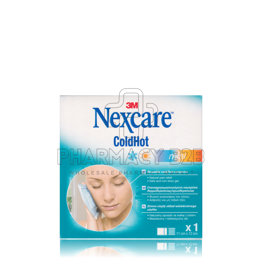 NEXCARE ColdHot Mini 2 σε 1 Παγοκύστη & θερμοφόρα για ανακούφιση από τον πόνο 11cm x 12cm 1τμχ