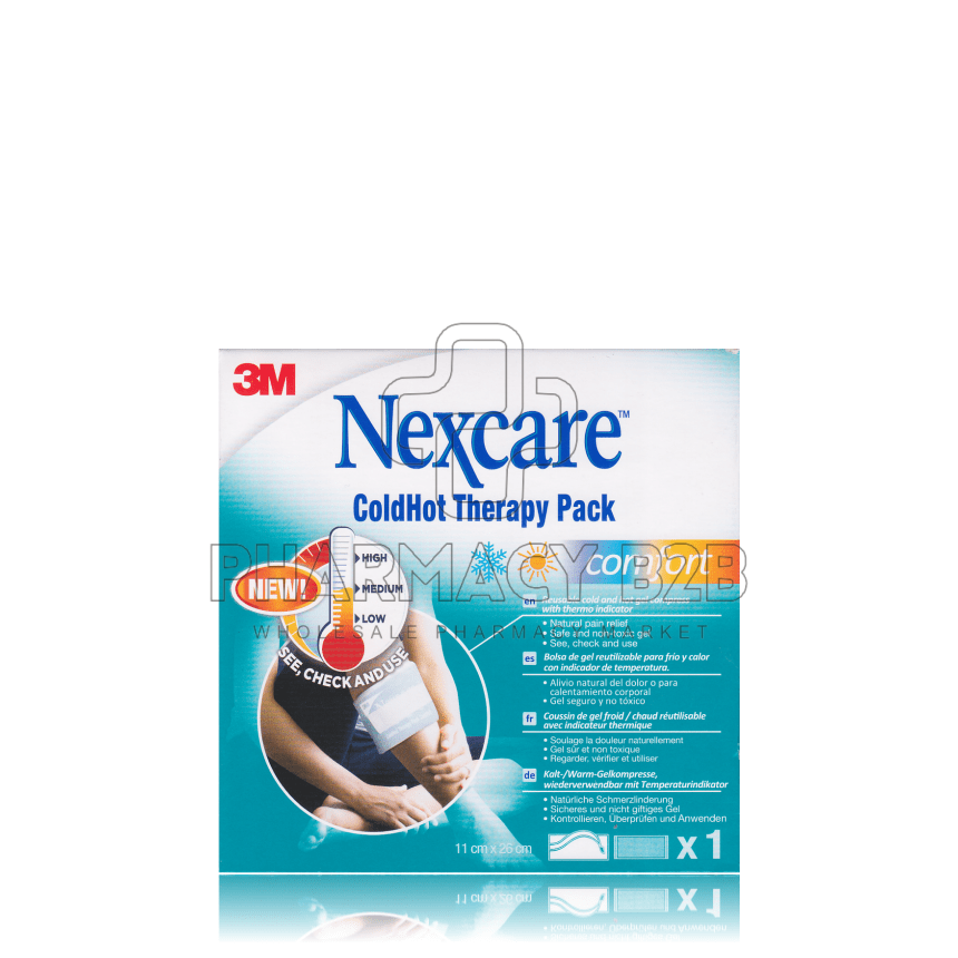 NEXCARE Coldhot Comfort 2 σε 1 Παγοκύστη & θερμοφόρα για ανακούφιση από τον πόνο 11cm x 26cm 1τεμ
