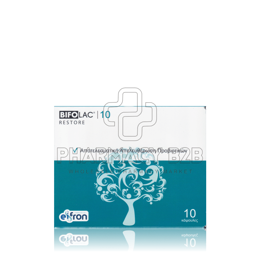 Bifolac 10 Restore Probiotics Συμπλήρωμα Διατροφής για Αποκατάσταση της Εντερικής Χλωρίδας 10 κάψουλες