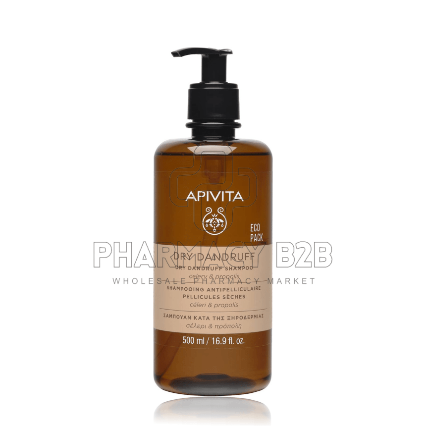 APIVITA Σαμπουάν κατά της Ξηροδερμίας με Σέλερι & Πρόπολη 500ml