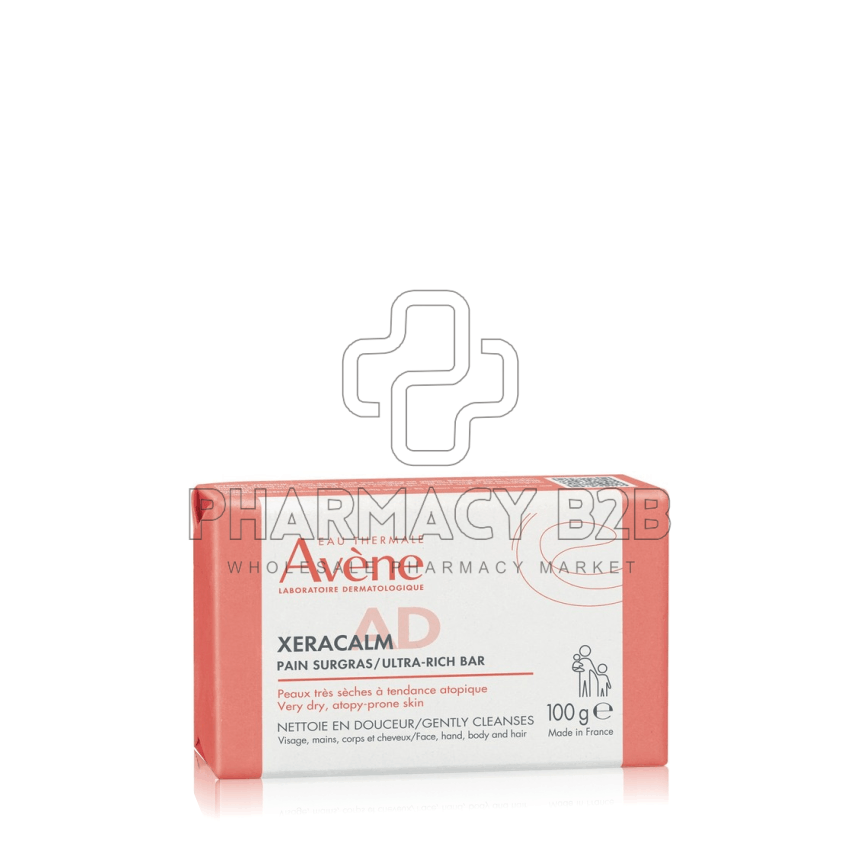 AVENE Xeracalm A.D. Pain Nettoyant Surgras Υπερλιπαντική Στερεά Πλάκα Σαπουνιού 100g