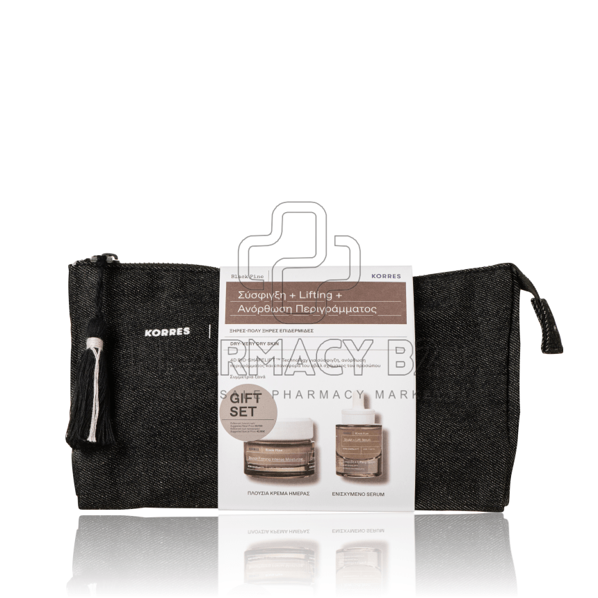 KORRES Μαύρη Πεύκη 4D Κρέμα Ημέρας για Ξηρές-Πολύ Ξηρές Επιδερμίδες 40ml & Serum για Σύσφιγξη + Lifting 30ml