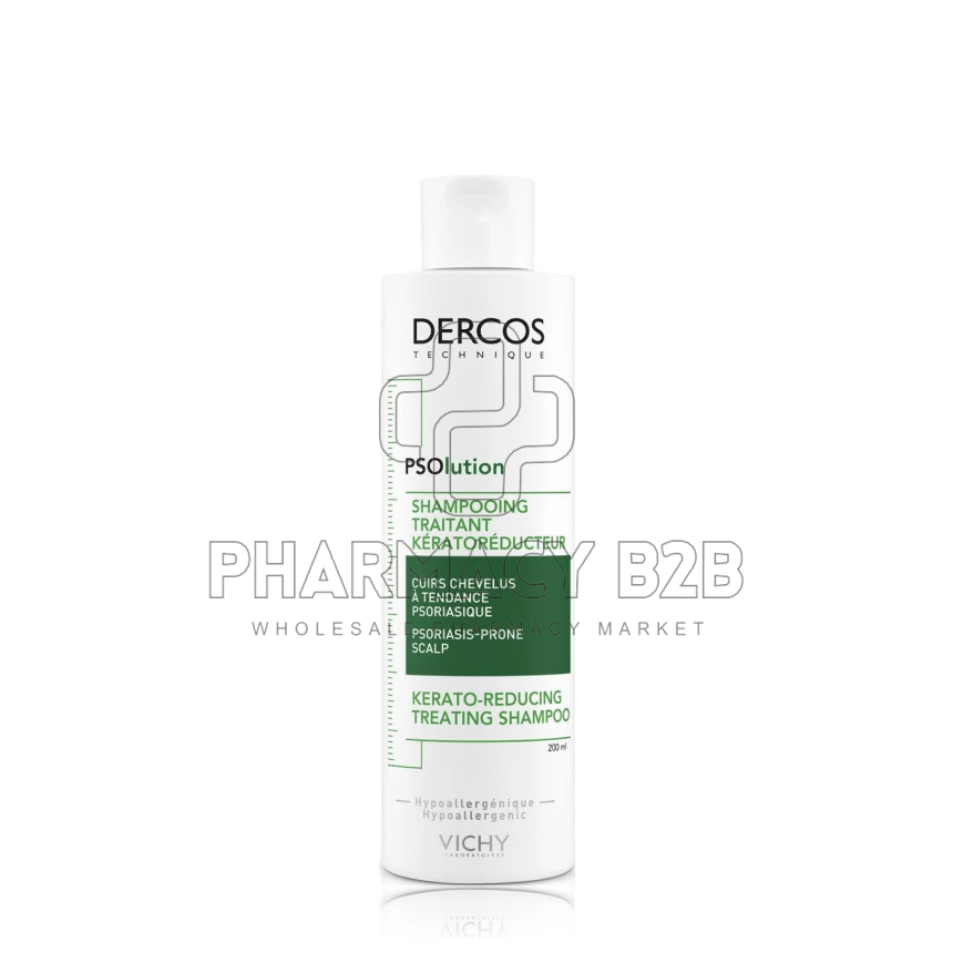 VICHY Dercos PSOlution Shampoo Keratoreducing Treatment Σαμπουάν για Τριχωτό με Τάση Ψωρίασης 200ml