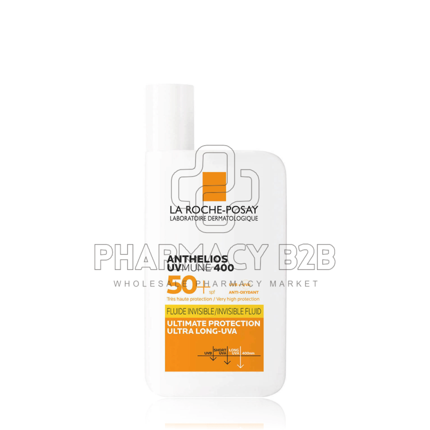 LA ROCHE-POSAY Anthelios UVMUNE 400 Invisible Fluid Non-perfumed SPF50+ χωρίς άρωμα 50ml