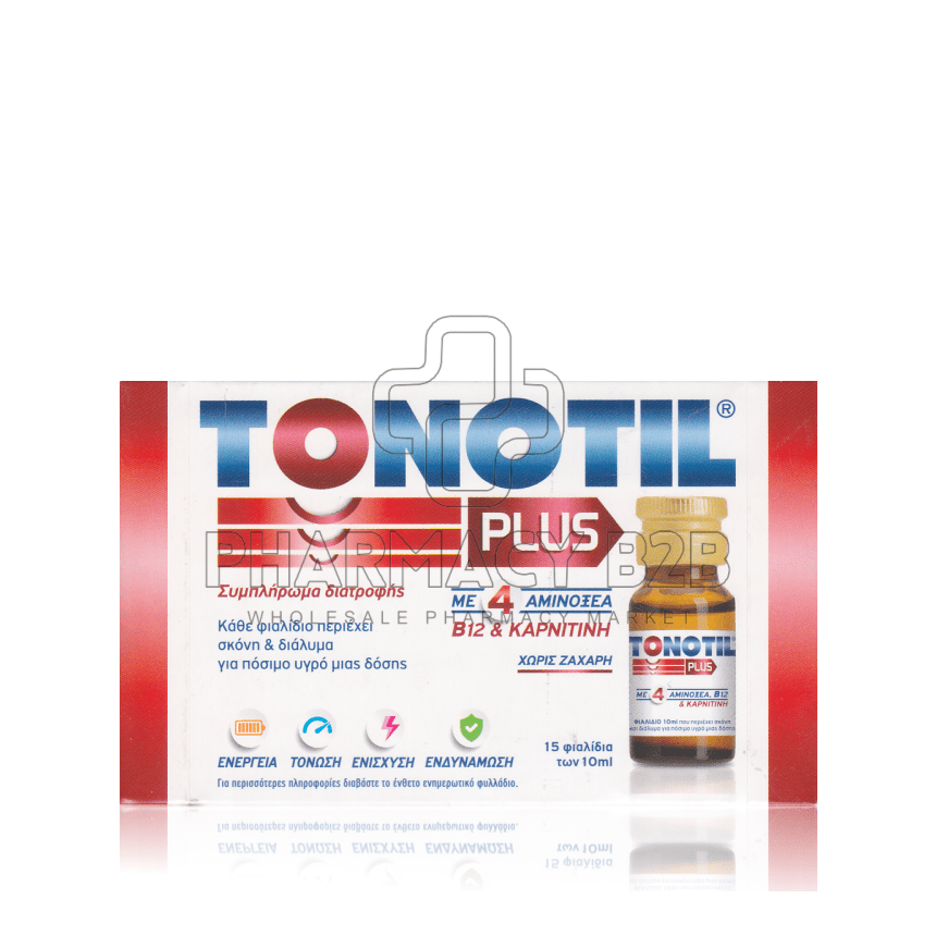 TONOTIL PLUS Πόσιμες Αμπούλες 10ml x15