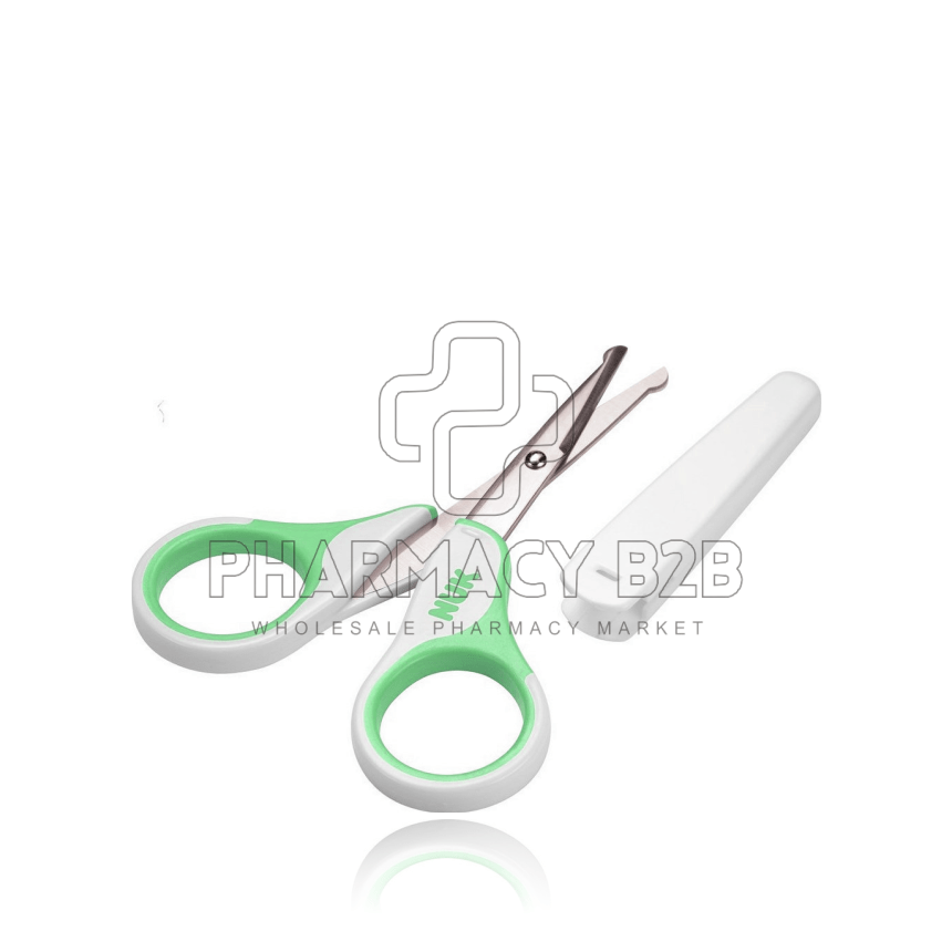 NUK Ψαλιδάκι Ασφαλείας με Στρογγυλεμένες Μύτες & Προστατευτικό Κάλυμμα 1τεμ.