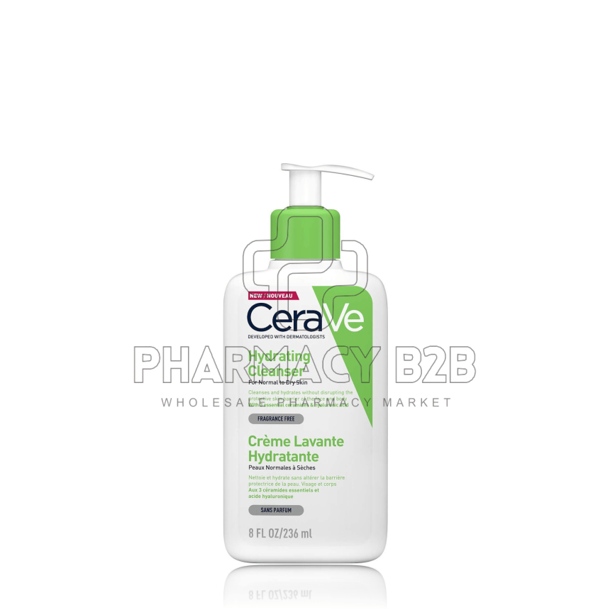 CERAVE Hydrating Cleanser Κρέμα Καθαρισμού Προσώπου & Σώματος 236ml