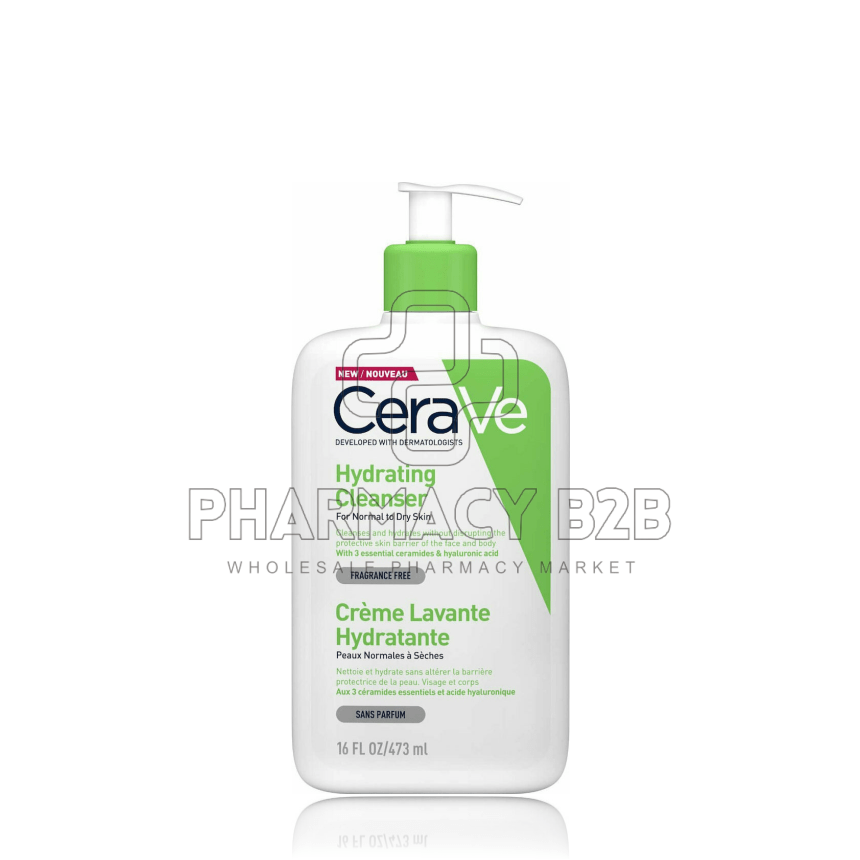 CERAVE Hydrating Cleanser Κρέμα Καθαρισμού Προσώπου & Σώματος 473ml