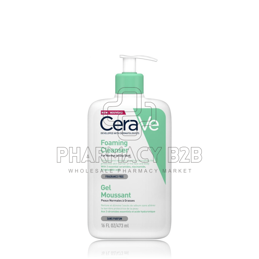 CERAVE Foaming Cleanser Καθαριστικό Gel Προσώπου & Σώματος 473ml CERAVE Foaming Cleanser Καθαριστικό Gel Προσώπου & Σώματος 473ml
