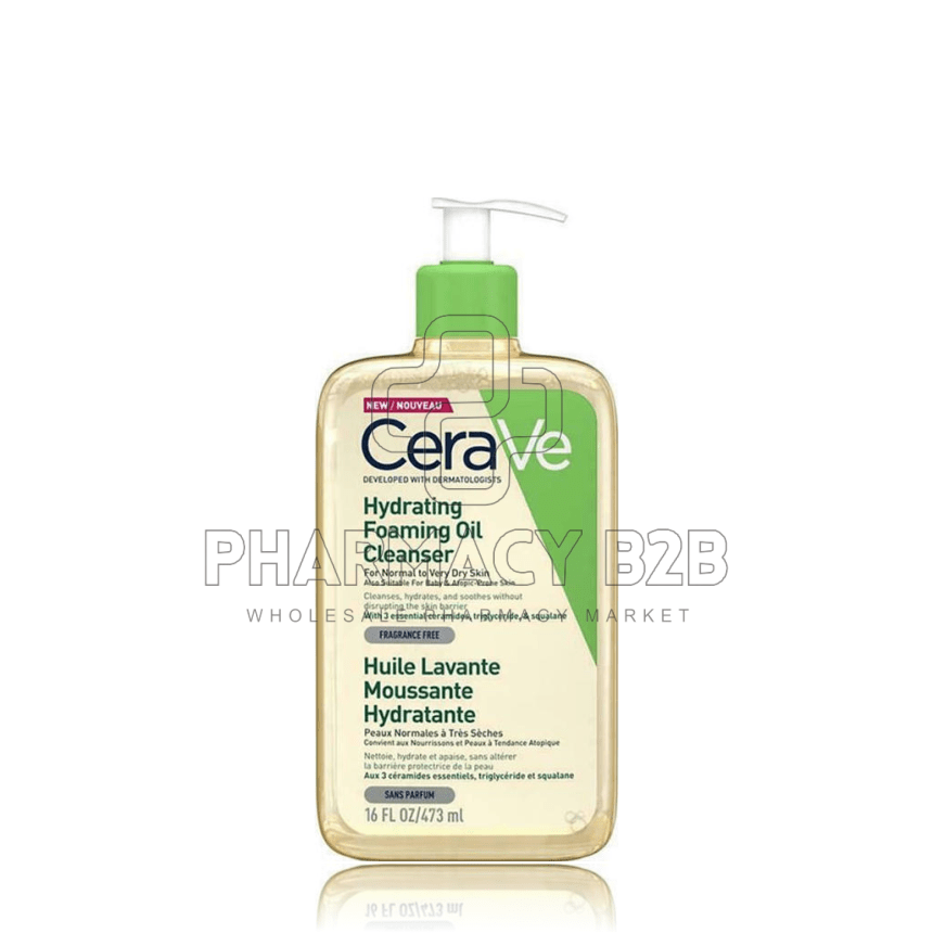 CERAVE Hydrating Foaming Oil Cleanser Καθαριστικό Προσώπου & Σώματος 473ml