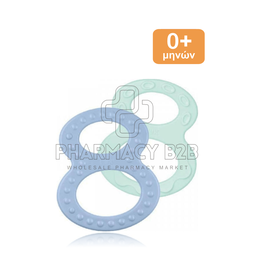 Nuk Μασητικός Κρίκος Οδοντοφυΐας από Πλαστικό για 0 m+, 2 τμχ