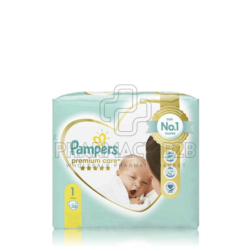 PAMPERS Premium Care 1 (2-5 kg) X26