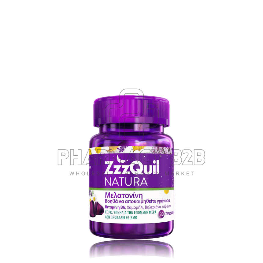 ZZZQUIL NATURA Συμπλήρωμα διατροφής με Μελατονίνη x30 ζελεδάκια