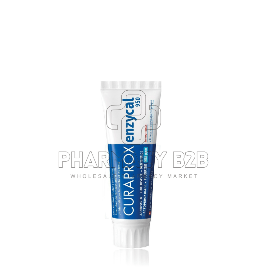 CURAPROX ENZYCAL 950ppm Οδοντόκρεμα με Ένζυμα και Φθόριο χωρίς SLS 75ml