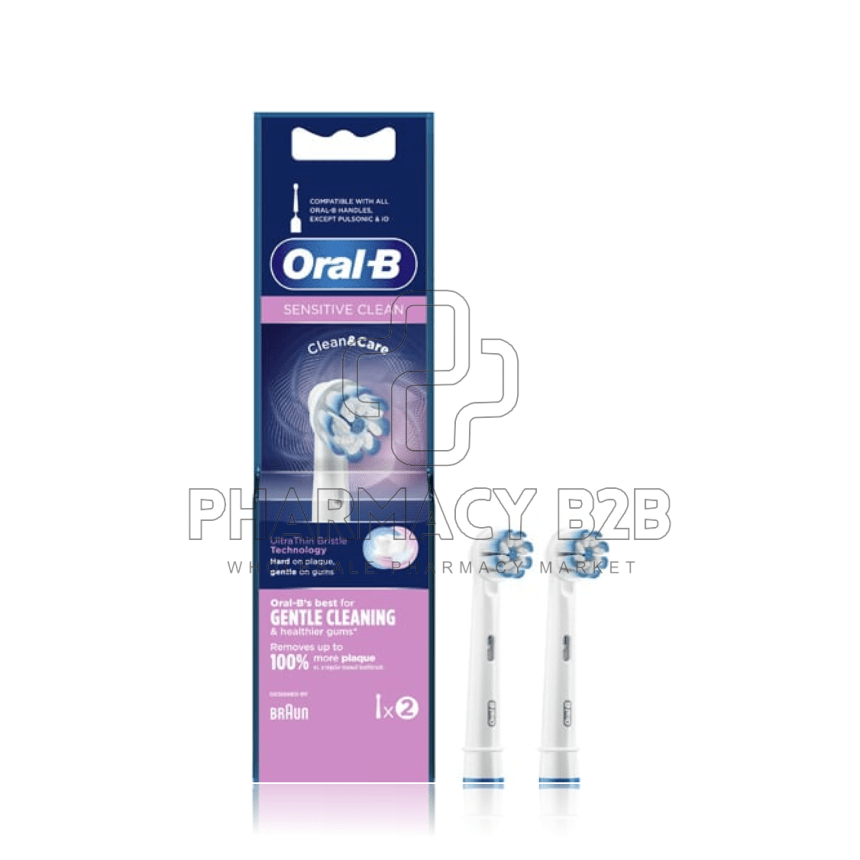 ORAL-B Ανταλλακτικές Κεφαλές για Ηλεκτρική Οδοντόβουρτσα Sensitive Clean 2τμχ