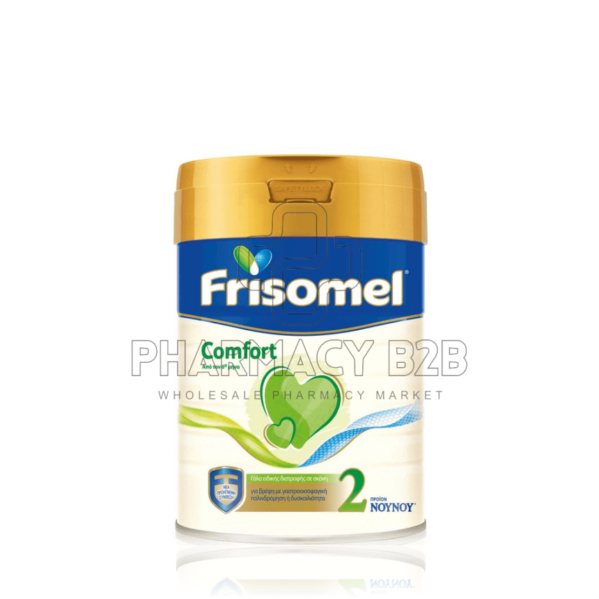 FRISOMEL 2 COMFORT Γάλα ειδικής διατροφής σε σκόνη για βρε΄φη με γαστροοισοφαγική παλινδρόμηση ή δυσκοιλιότητα 400gr