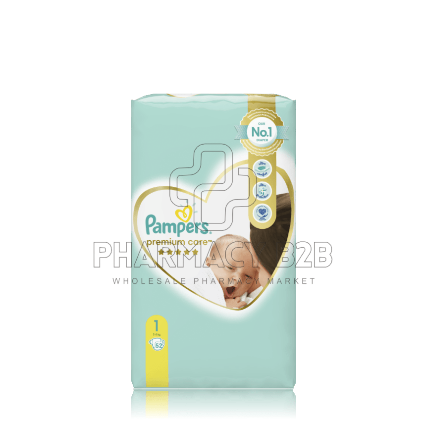 PAMPERS PREMIUM CARE 1 (2-5 kg) X52