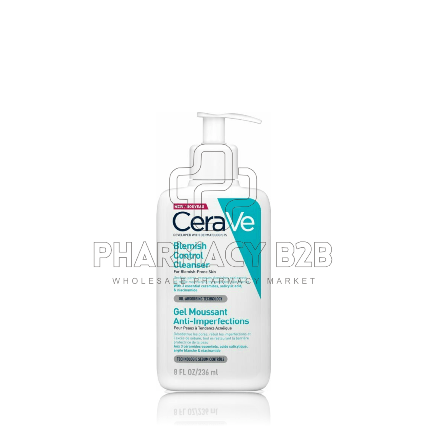CERAVE Blemish Control Cleanser Gel Καθαρισμού Προσώπου για Ατέλειες 236ml