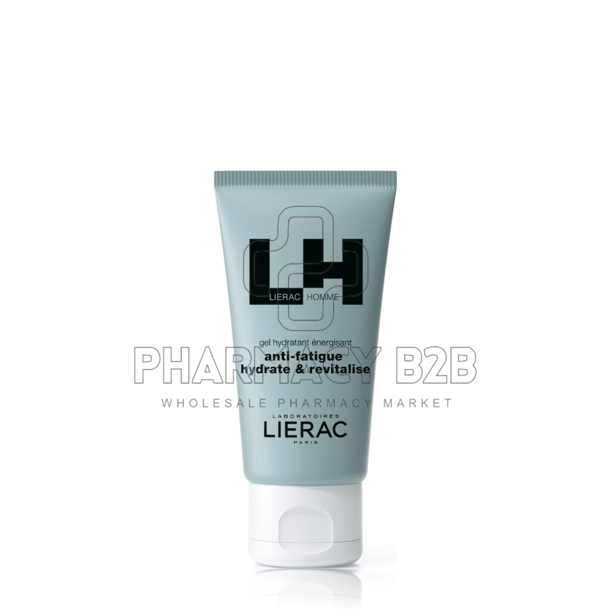 LIERAC Homme Gel Anti-Fatigue Hydrate & Revitalise Ανδρικό Ενυδατικό Τζελ Κατά της Κούρασης Για Τόνωση, Ενυδάτωση & Αναζωογόνηση 50ml