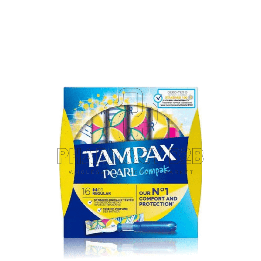TAMPAX Pearl Compak Regular Ταμπόν Κανονικής Ροής με Απλικατέρ 16τεμ