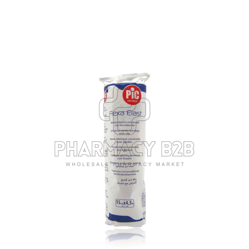 PIC Solution Flexa Elast Ελαστικός Λευκός Επίδεσμος 15cm x 4.5m