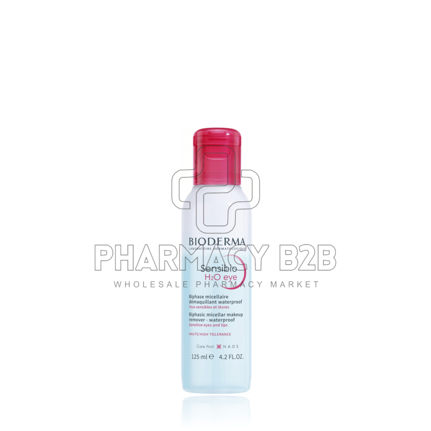 BIODERMA Sensibio H2O Eye Biphase Micellaire Διφασικό Νερό Καθαρισμού για Μάτια και Χείλη 125ml
