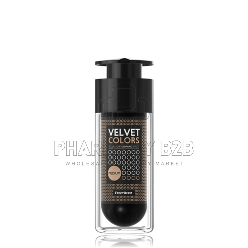 FREZYDERM VELVET COLORS MEDIUM Ματ Make up 30ml