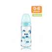 NUK First Choice Plus Μπιμπερό γυάλινο με θηλή σιλικόνης 0-6m 240ml