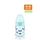 NUK First Choice Plus Μπιμπερό γυάλινο με θηλή σιλικόνης 0-6m 120ml