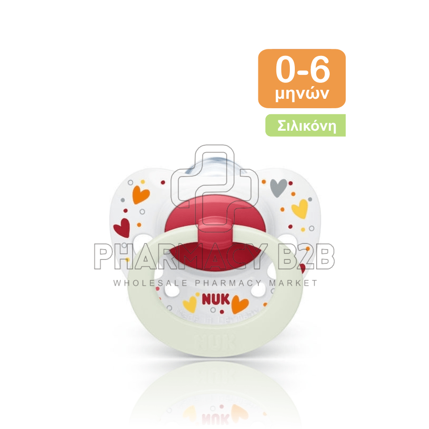 NUK Πιπίλα σιλικόνης Signature night για 0-6 μηνών