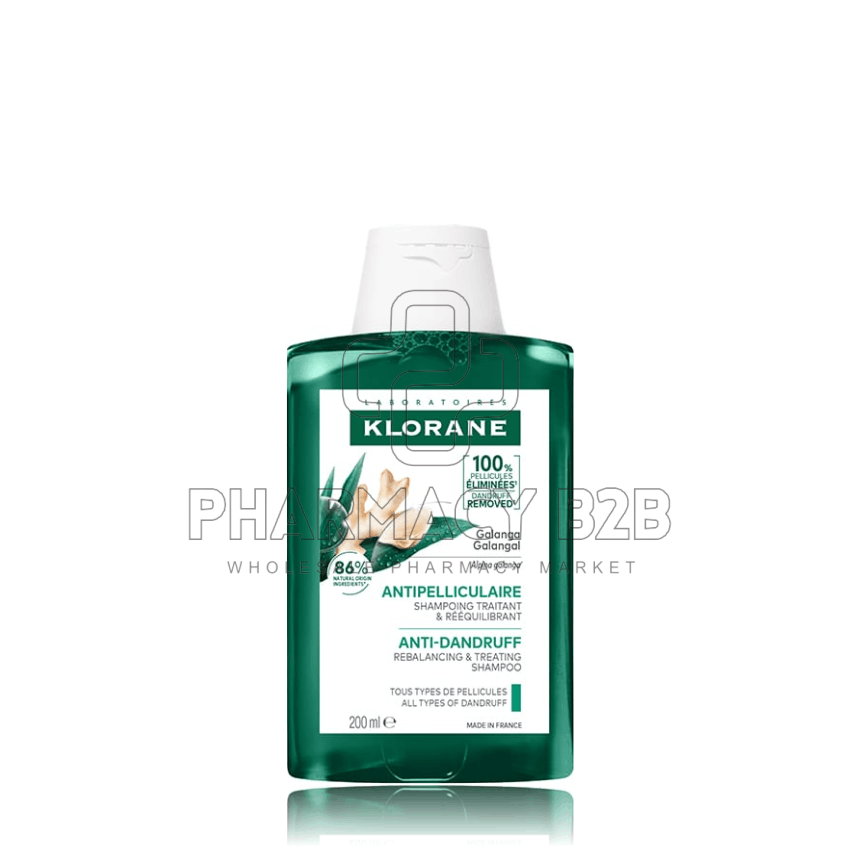 KLORANE SHAMPOO GALANGA με Γκαλάνγκα κατά της Πιτυρίδας 200ml