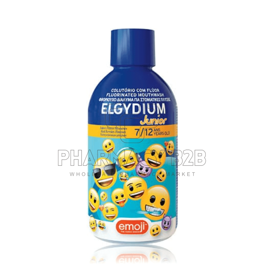 ELGYDIUM JUNIOR MOUTHWASH EMOJI Φθοριούχο στοματικό διάλυμα για παιδιά 500ml